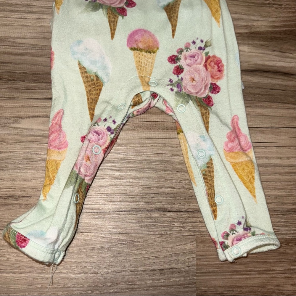 Posh Peanut Sophia Ice Cream Romper 3-6 months bamboo - Picture 3 of 5